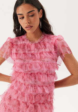 Tulle Frill Short Dress