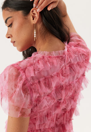 Tulle Frill Short Dress