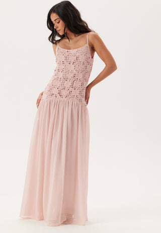 Crochet Bodice Maxi Dress