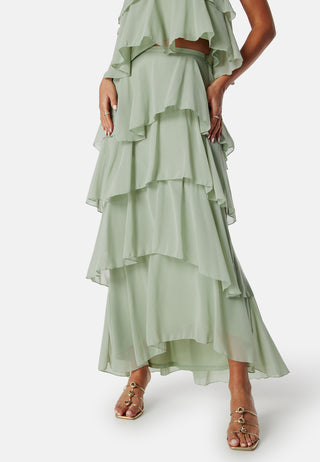 Andrea Flounce Maxi Skirt