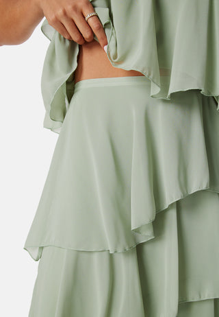 Andrea Flounce Maxi Skirt