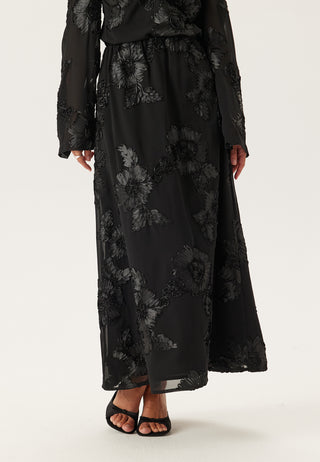 3D Flower Maxi Skirt