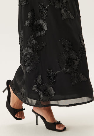 3D Flower Maxi Skirt
