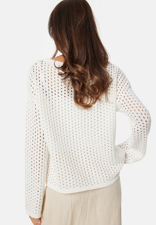 Crochet Knitted Long Sleeve Top