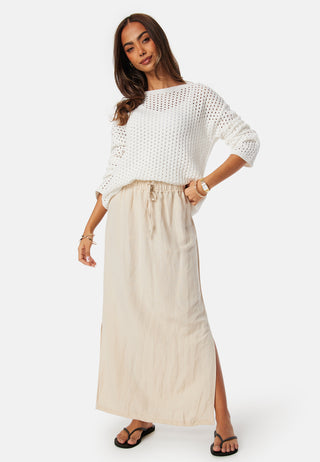 Crochet Knitted Long Sleeve Top