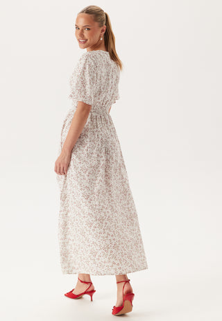 Butterfly Sleeve Viscose Maxi Dress