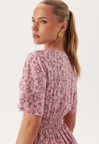 Butterfly Sleeve Viscose Maxi Dress