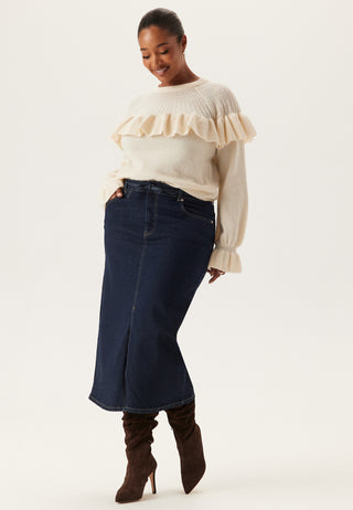 Denim Midi Skirt