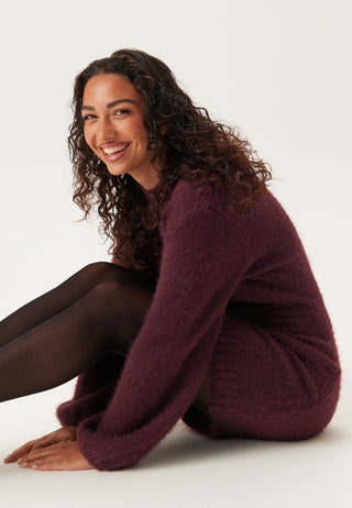 Fluffy Knitted Short Dress