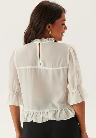 Frill Short Sleeve Blouse