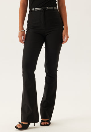 High Waist Stretchy Flared Trousers