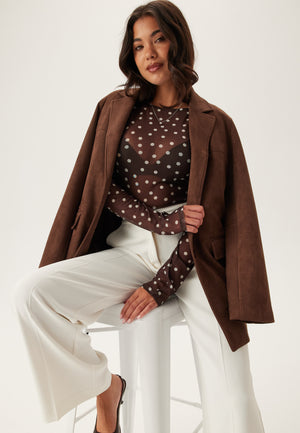 Long Sleeve Mesh Top