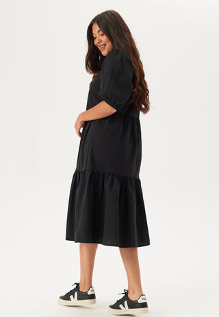 Midi Puff Sleeve Dress