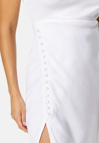 Satin Midi Wedding Gown