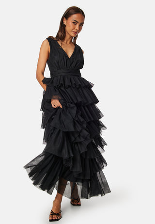 Tulle Frill Gown