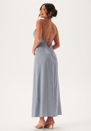 Waterfall Satin Ankle dress