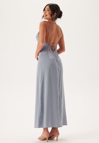 Waterfall Satin Ankle dress