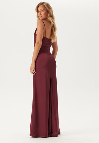 Waterfall Satin Gown