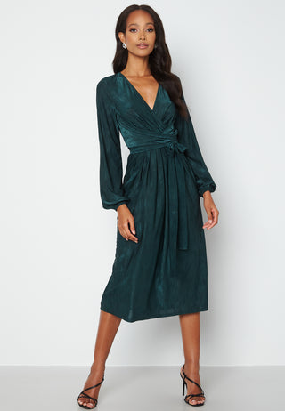 Wrap Tie Midi Dress