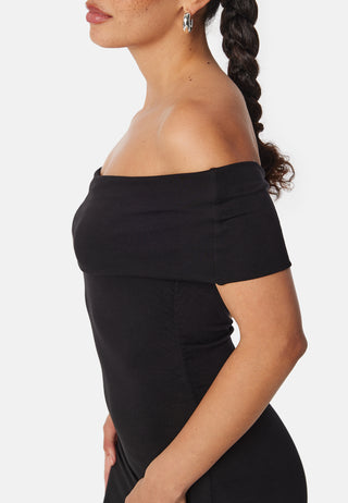 Off Shoulder Midi Dress