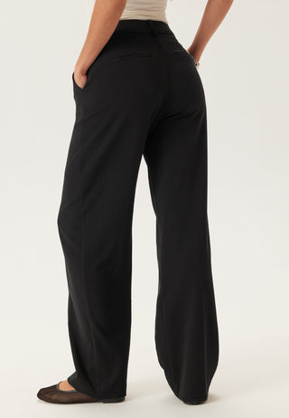 Straight High Waist Suit Trousers