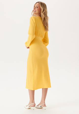 Structure Button Midi Dress