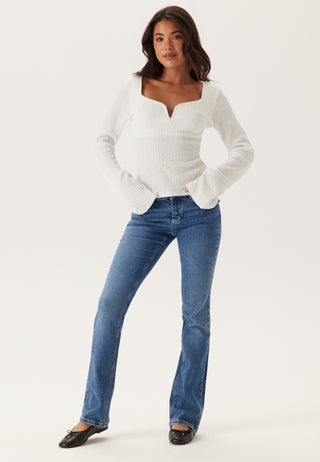 Structured V-Neck Top
