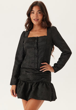 Jacquard Short Flounce Skirt