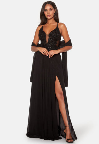 Embellished Prom Dress