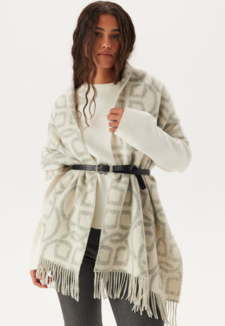 G Pattern Wool Scarf