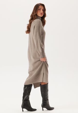 Herringbone Detail Rollneck Dr