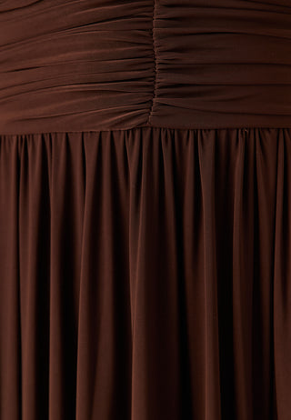 Bardot Rouched Maxi Split Dress