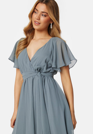 Flutter Chiffon Midi Dress