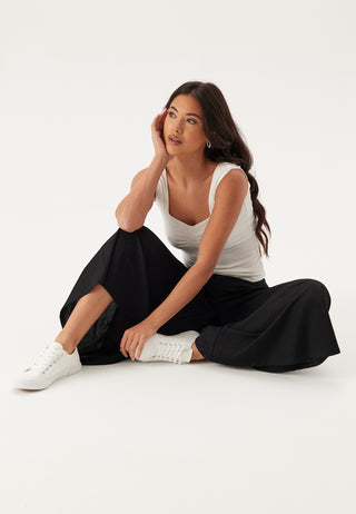 Ankle Soft Wide Leg Pants