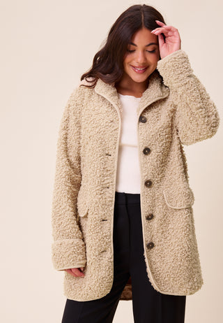 High Neck Teddy Jacket