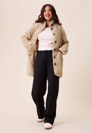 High Neck Teddy Jacket