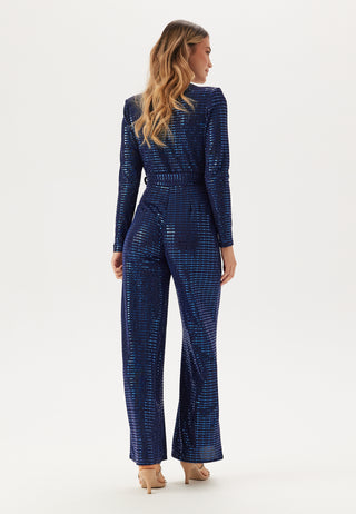 Sequin Wide Leg Jumpsuit