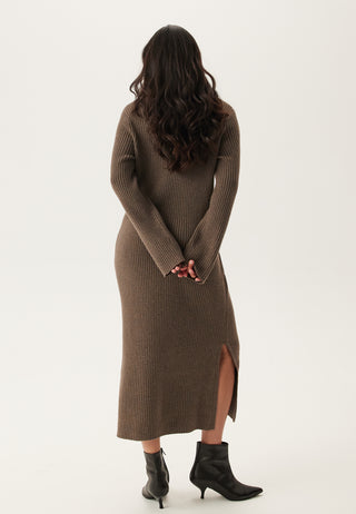 Objelva L/S RE V-NECK KNIT DRESS