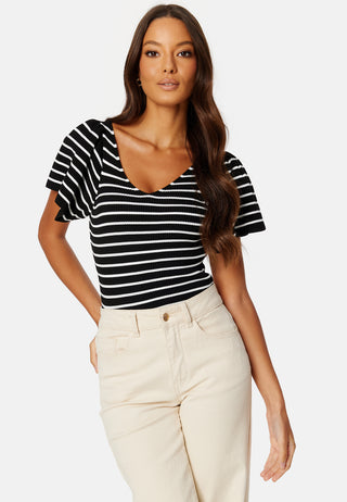 Onllleelo Stripe Back Pullover Knit
