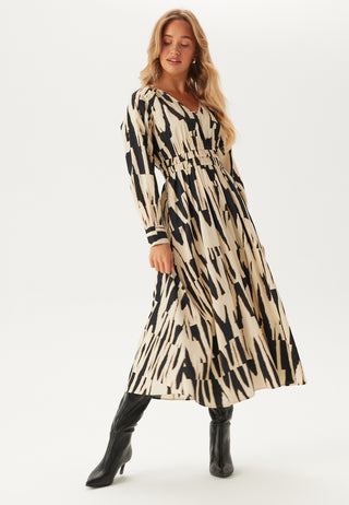 Onlmila Life L/S V-Neck Midi Dress