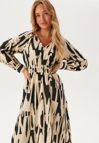 Onlmila Life L/S V-Neck Midi Dress