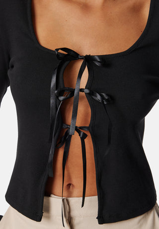 Pcbonnie Ls Square Neck Top D2