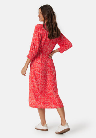 Pcsui 3/4 Sleeve Midi Dress