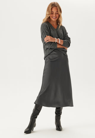 Lena High Waist Midi Skirt