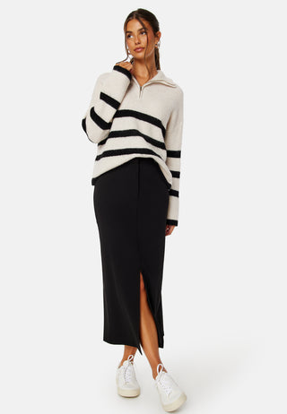 Maline LS Knit Half Zip