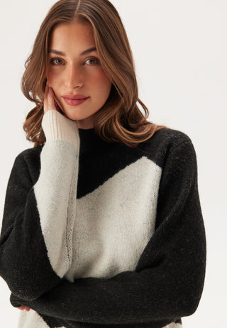 Vicilia Mock Neck L/S JAQUARD