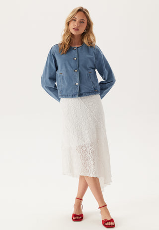 Vireba L/S O-NECK DENIM JACKET