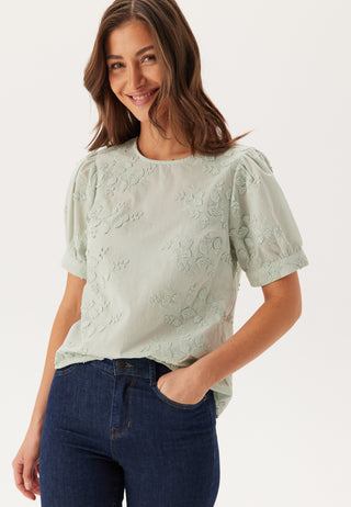 Visonja O-neck S/S TOP/LN TOP/