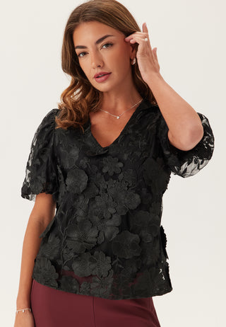 Yasflowering Ss V-neck Top