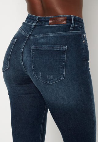 Blush Life Mid Ank Raw Jeans